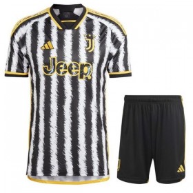 Juventus 2023-24 Børn Hjemmebanesæt Kortærmet(+ Korte bukser)